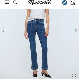 Madewell kick out crop jeans NWT
